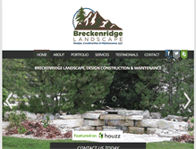 Tablet Screenshot of breckenridgelandscape.com
